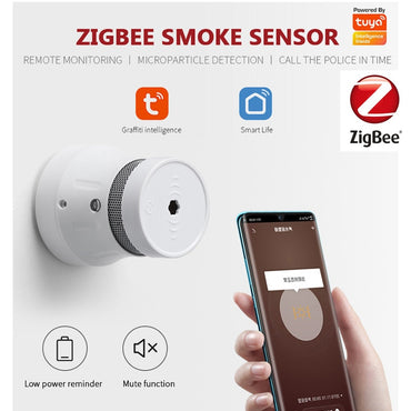 Tuya Zigbee Smart Smoke Detector Sensor