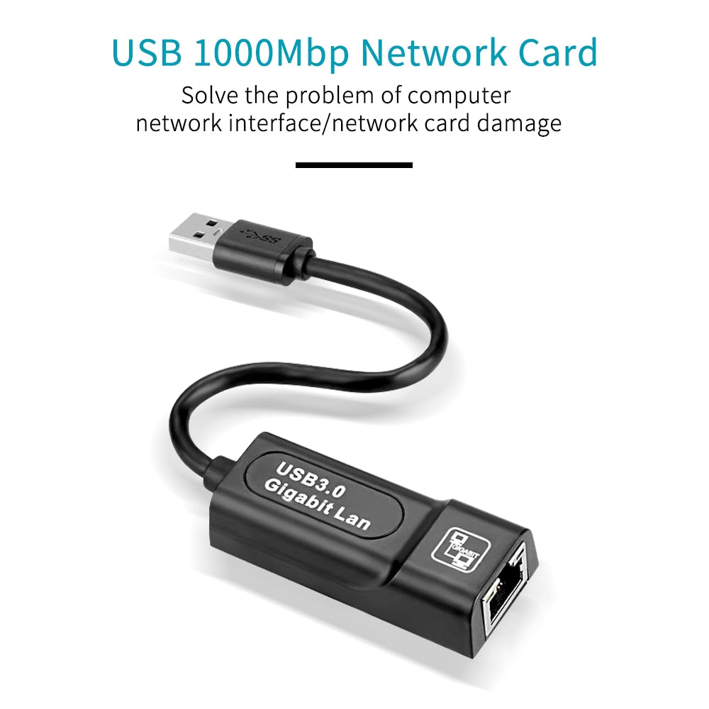 USB 3.0 2.0 / Typc C Rj45 Lan Ethernet Adapter