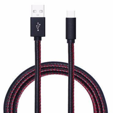 Fast Charging Leather Braided Cable for iPhone