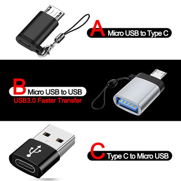 USB TO Type C Adapter and Micro USB