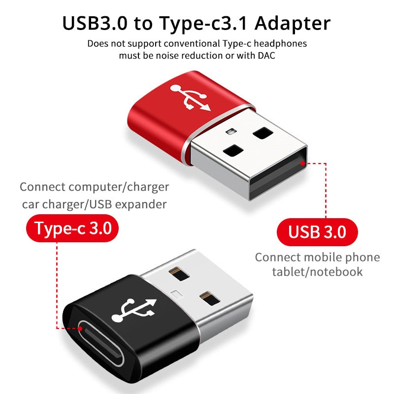 USB Type C Adapter USB 3.0 Type A Male to USB 3.1