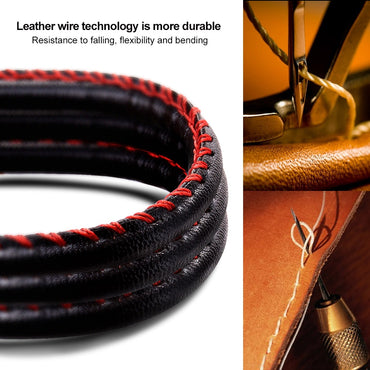 Leather Braided Type C Cable