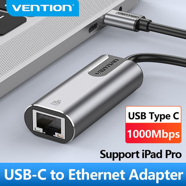 Vention USB C Ethernet Adapter to 1000Mbps Gigabit RJ45