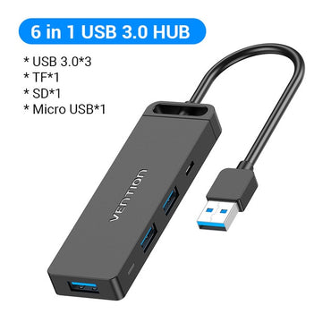 Vention USB Hub 3.0 Multi USB Splitter 4 USB Port
