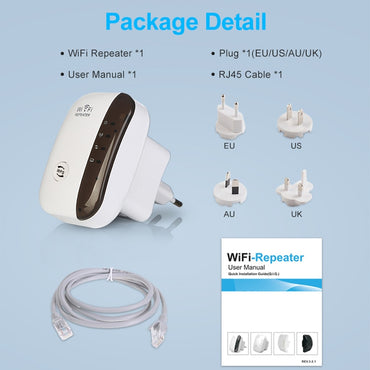 WiFi Wireless Repeater Wi Fi Extender 300Mbps