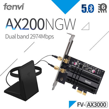Wireless 3000Mbps PCIe Dual Band Adapter Intel AX200