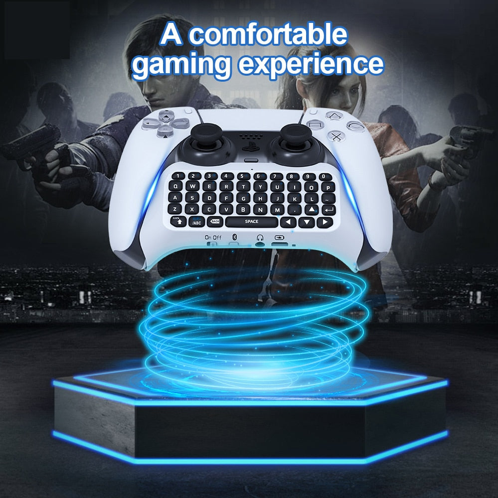 Wireless Bluetooth Keyboard for PS5 Controller