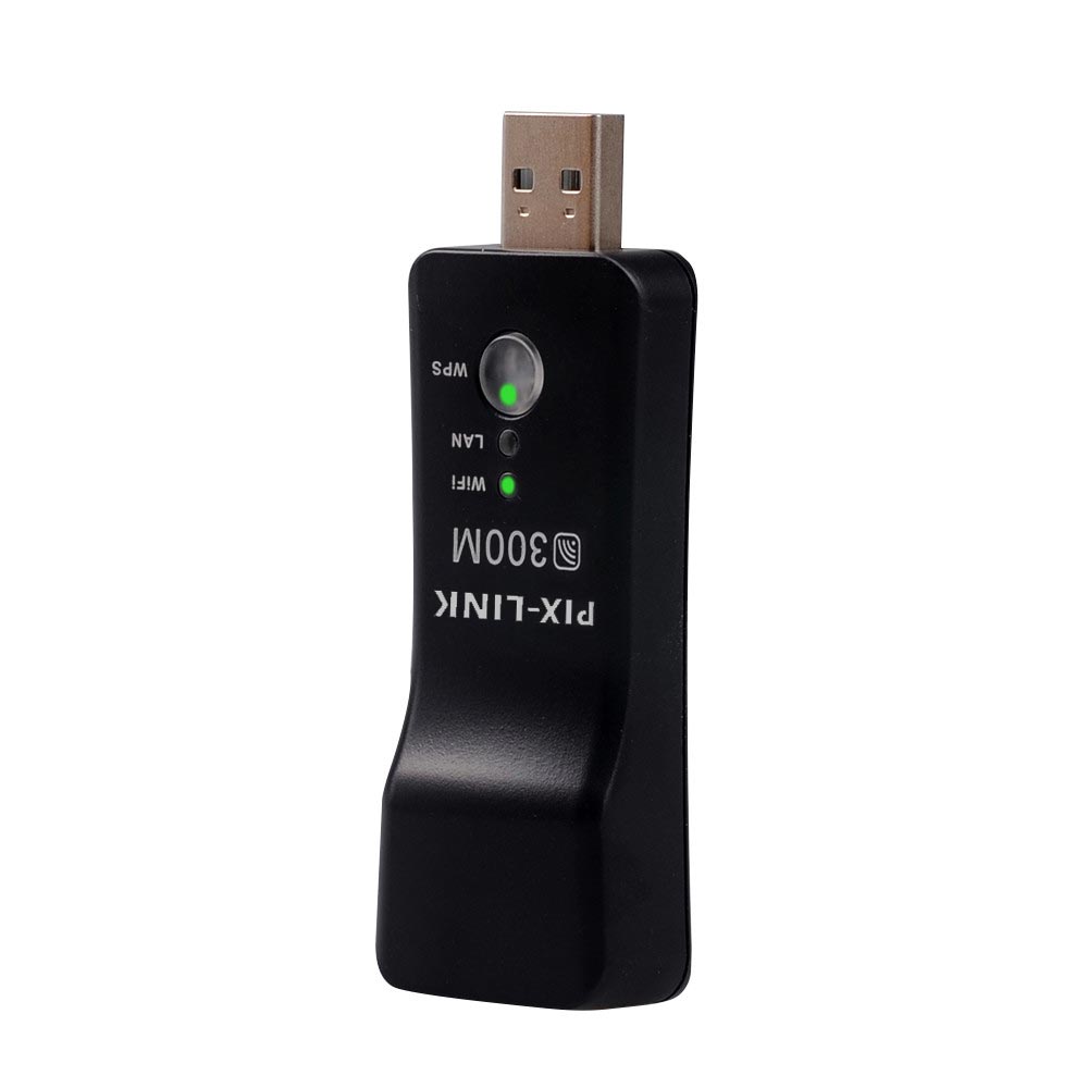 Wireless USB Universal 300Mbps Wifi Adapter RJ-45 Port