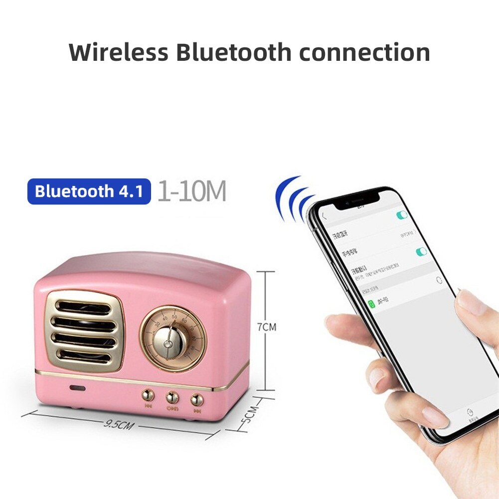 Retro Radio Wireless Bluetooth Stereo Speaker